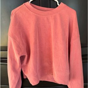 Lululemon softstreme size 10 , oversized cropped crew